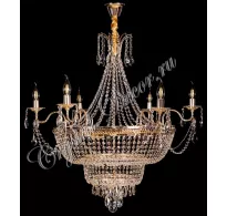 Люстра хрустальная кольцо рожковое 014