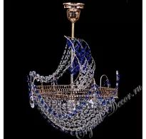Люстра Корвет 1 лампа Синяя